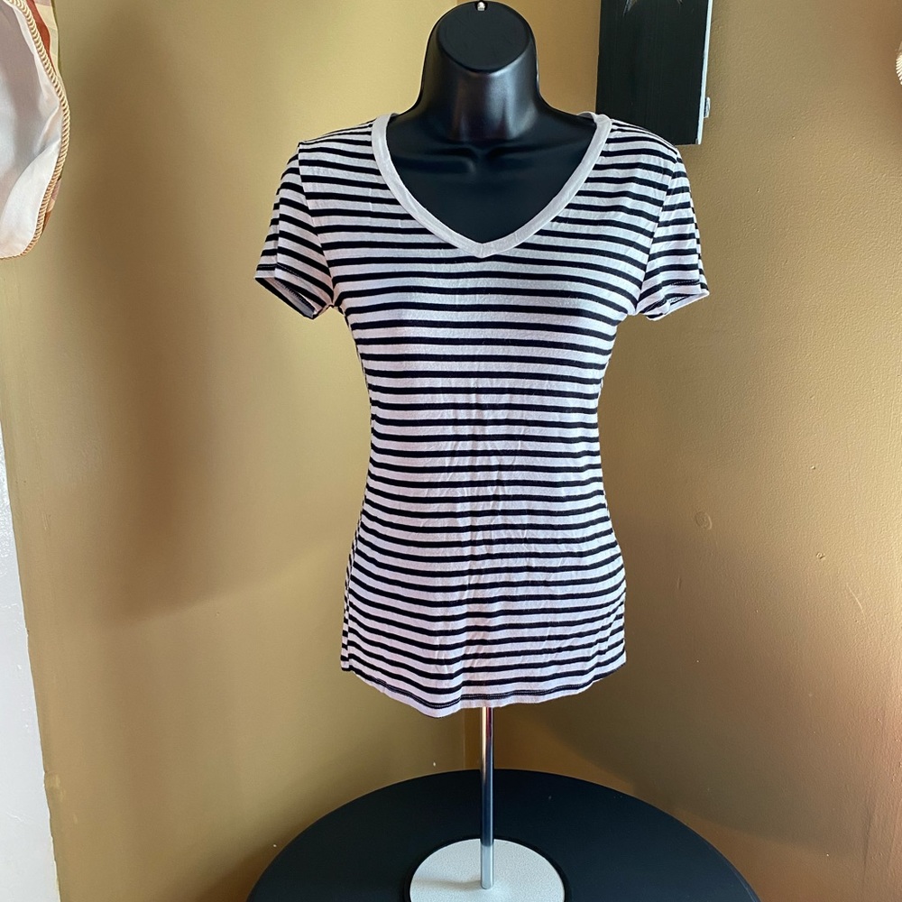 American Dream Striped Shirt Black and White